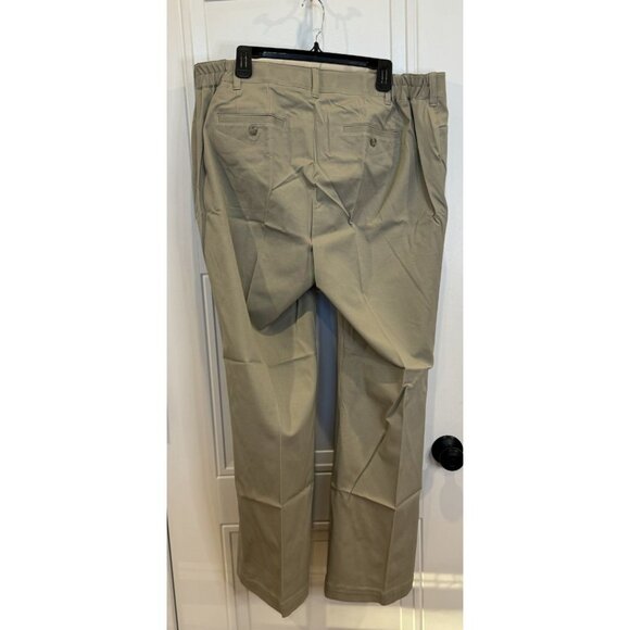 NWT Eddie Bauer Curvy StayShape Pants Stone 18W Mid-Rise Classic Workwear - Picture 2 of 7